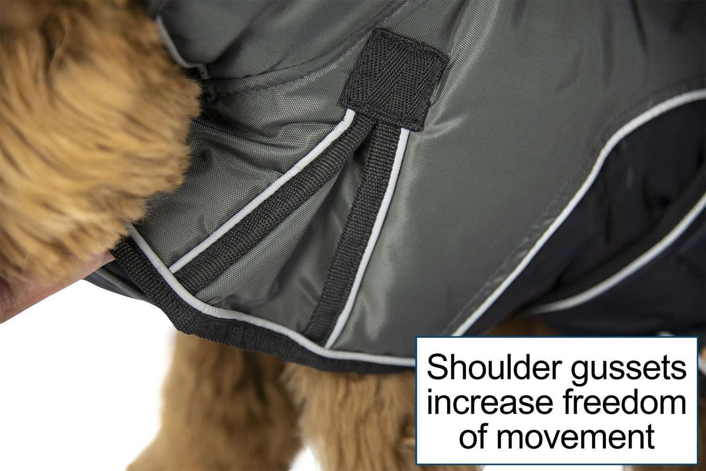 Nylon Waterproof Reflective Winter Dog Parka With Harness 