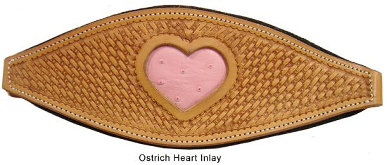 Tahoe Tack Basket Weave USA Leather Heart Inlay Bronc Halter -Four Fun Colors