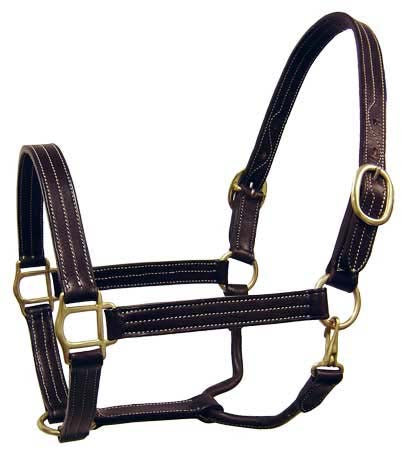 Derby Originals American Elegance Series Triple Stitch Leather Halter USA