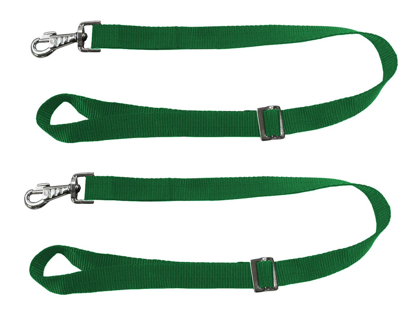 Paris Tack Multipurpose Adjustable Pair of Nylon Replacement Straps for Slow Feed Hay Bags Green