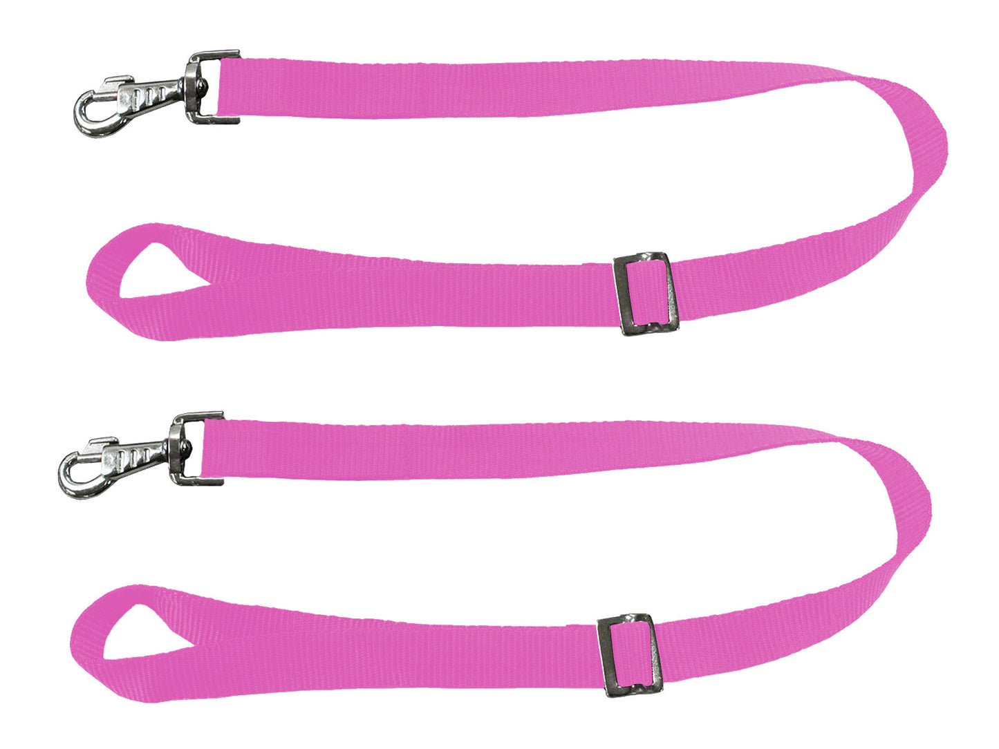 Paris Tack Multipurpose Adjustable Pair of Nylon Replacement Straps for Slow Feed Hay Bags Pink color