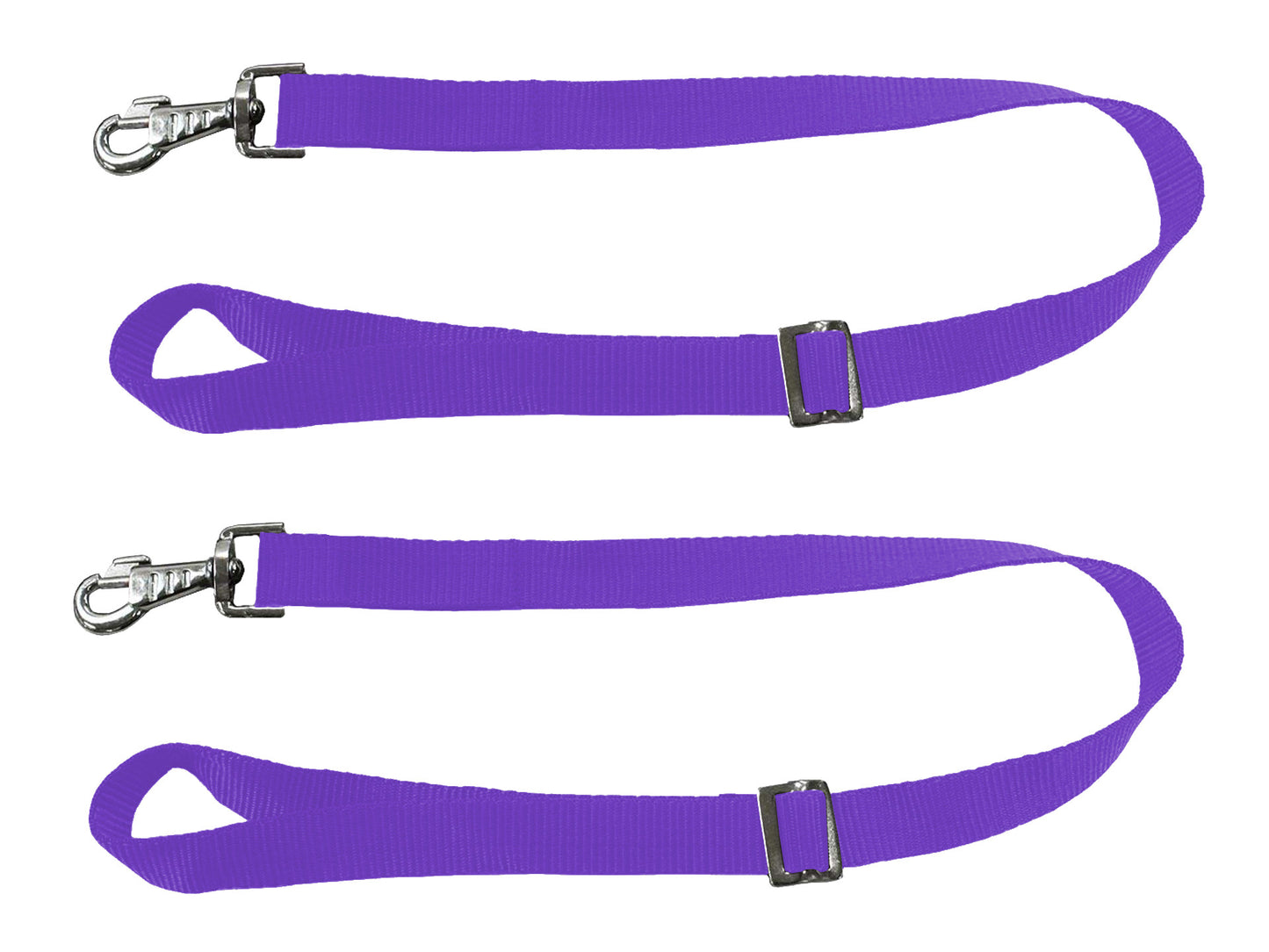 Paris Tack Multipurpose Adjustable Pair of Nylon Replacement Straps for Slow Feed Hay Bags Purple