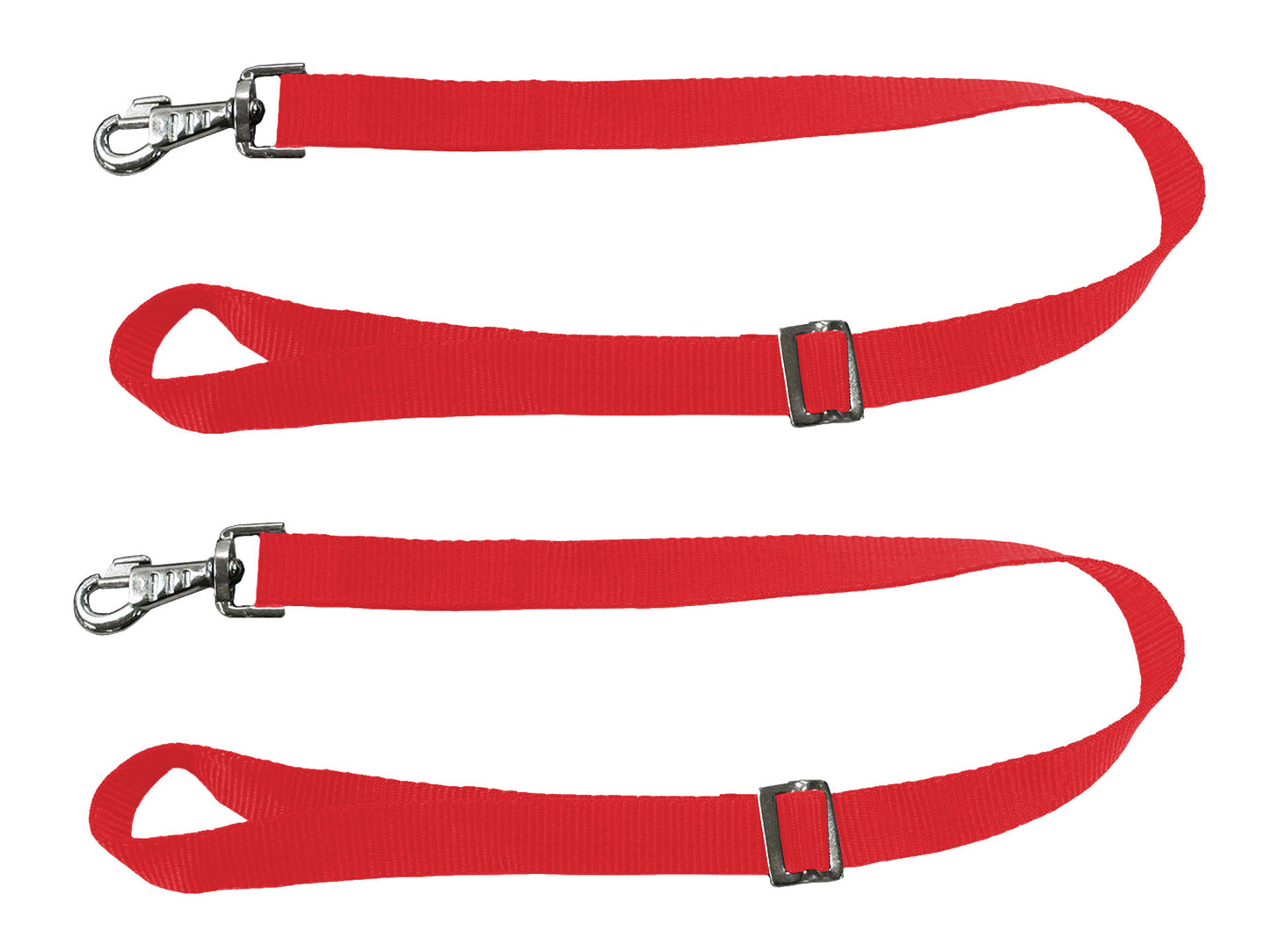 Paris Tack Multipurpose Adjustable Pair of Nylon Replacement Straps for Slow Feed Hay Bags Red color