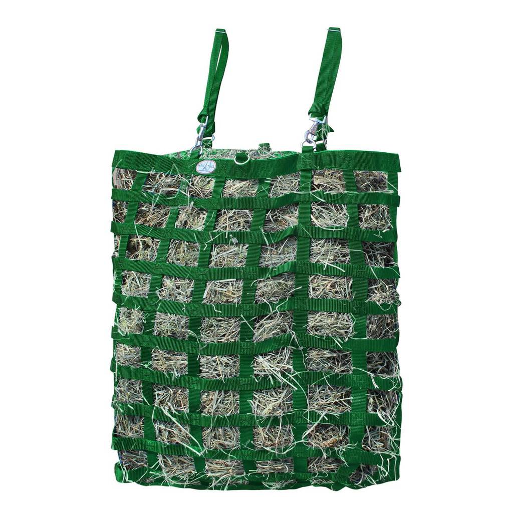 Paris Tack Three Sided Premium Slow Feeder Hay Bag with Super Tough Bottom Green