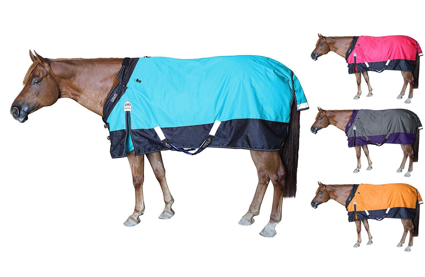 Derby Originals Nordic-Tough 1200D Heavy Weight Winter Horse Turnout Blanket Blue