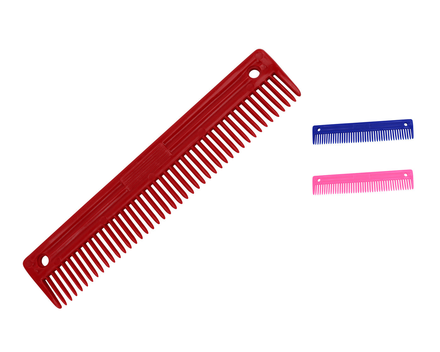 Mane and Tail Comb Large 9 Inch for Horse Grooming Red