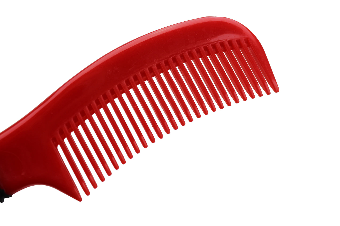 Tahoe Tack Horse Grooming Soft Grip Mane and Tail Comb Red main close up