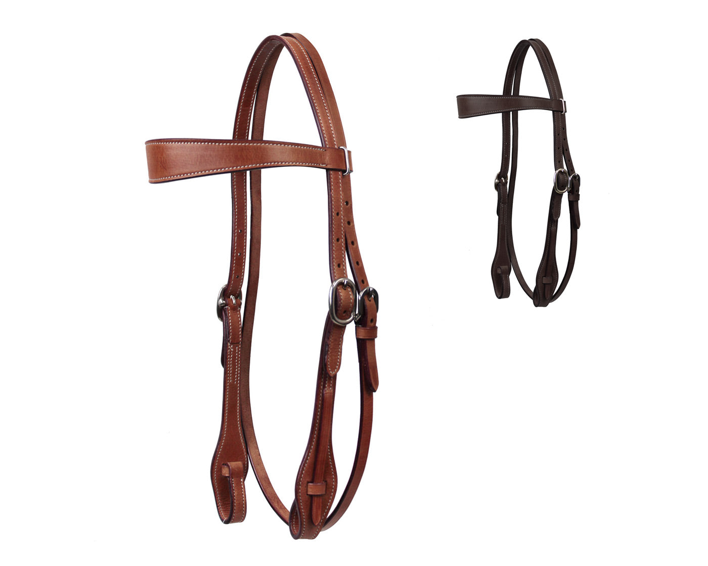 Tahoe Tack Quick Change Bit Leather Western Browband Headstall