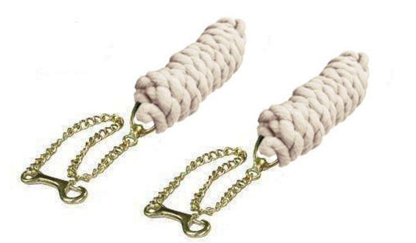 Derby Originals 10' Braided Cotton Lead Rope with 2' Stud Chain