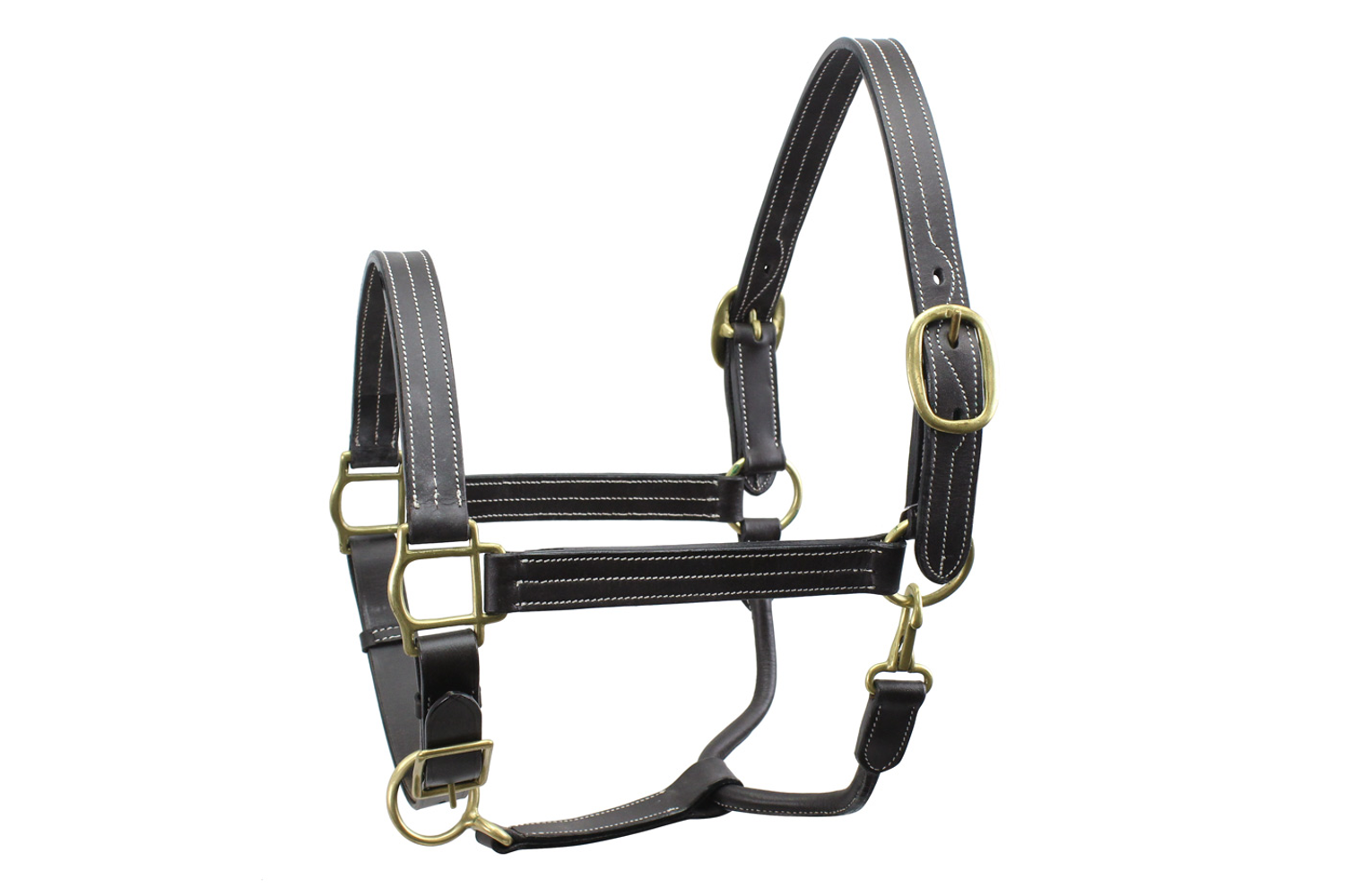 STG Genuine Leather Horse Adjustable Halter For All Type Horse