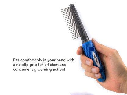 Ultimate Pet Shedding Comb by cuteNfuzzy® Handle Image