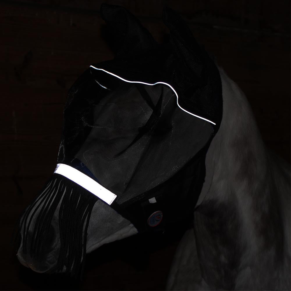 Reflective Safety Horse Fly Mask with Ears