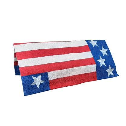 Tahoe Patriotic American Flag Acrylic Saddle Blanket