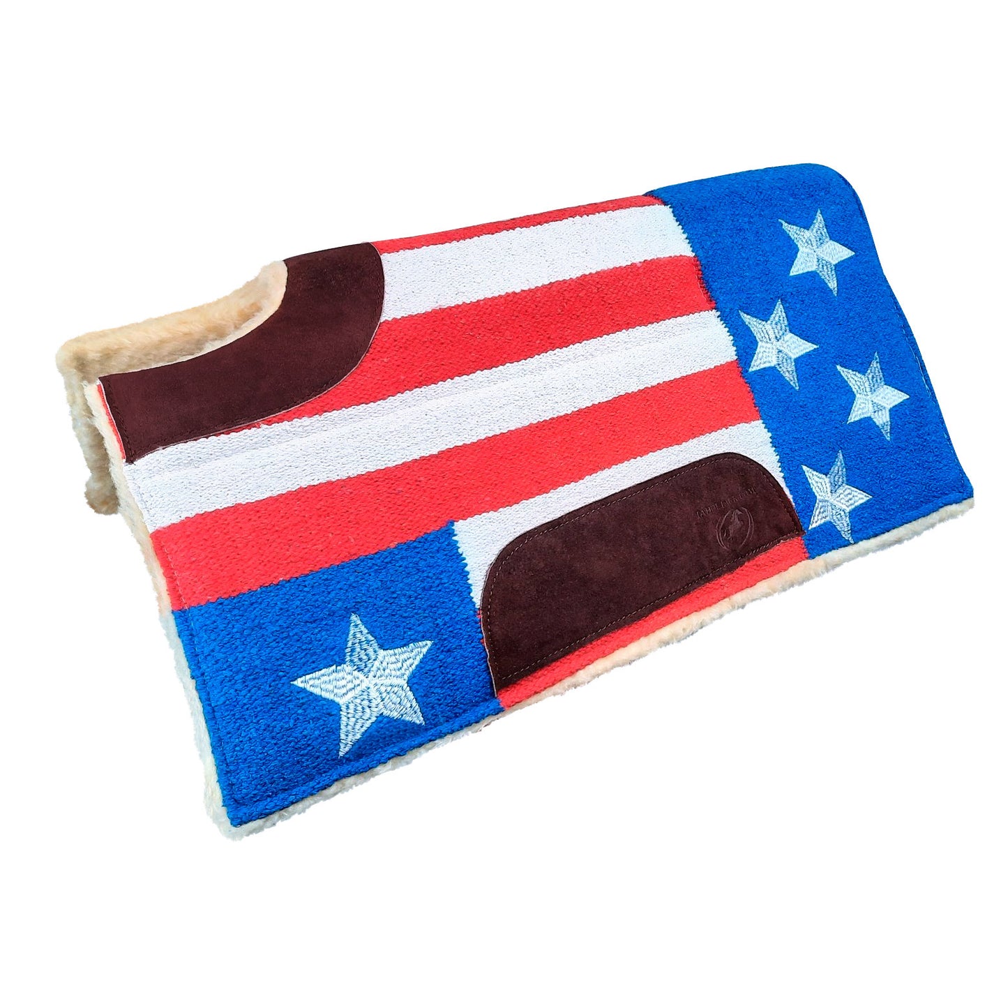 Tahoe Tack Patriotic Cutback Saddle Pad Padded with Fleece Padding Main Image