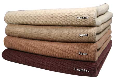 Tahoe Tack Heavy-Duty Solid Color 36x34" Pure New Zealand Wool Saddle Blanket