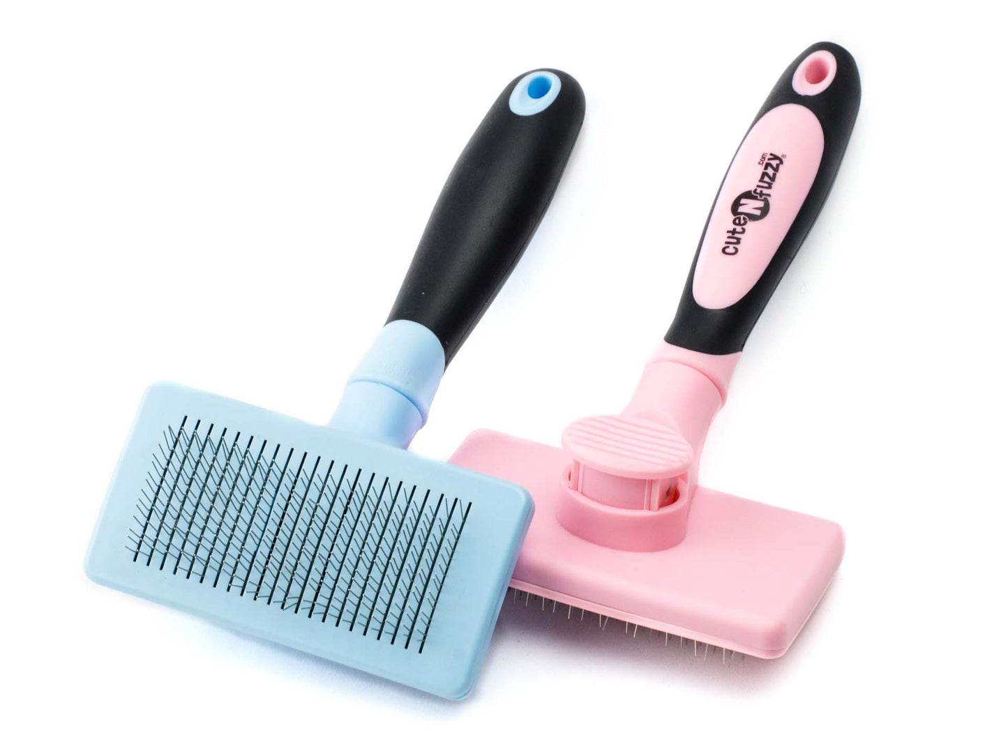 Self Cleaning Pet Slicker Brush by cuteNfuzzy®