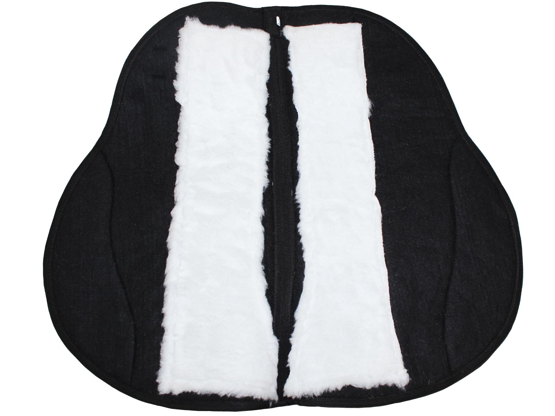 Tahoe Double Back Fleece Padded Wool Felt Contoured Western Barrel Saddle Pad 27" x 31" - Tack Wholesale