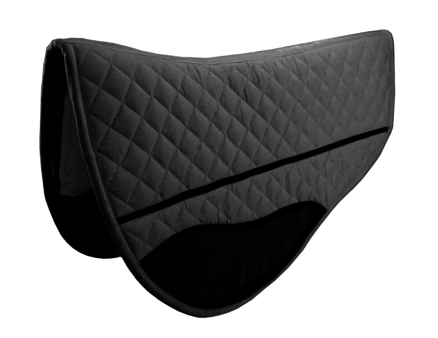 Tahoe Double Back Fleece Padded Wool Felt Contoured Western Barrel Saddle Pad 27" x 31"