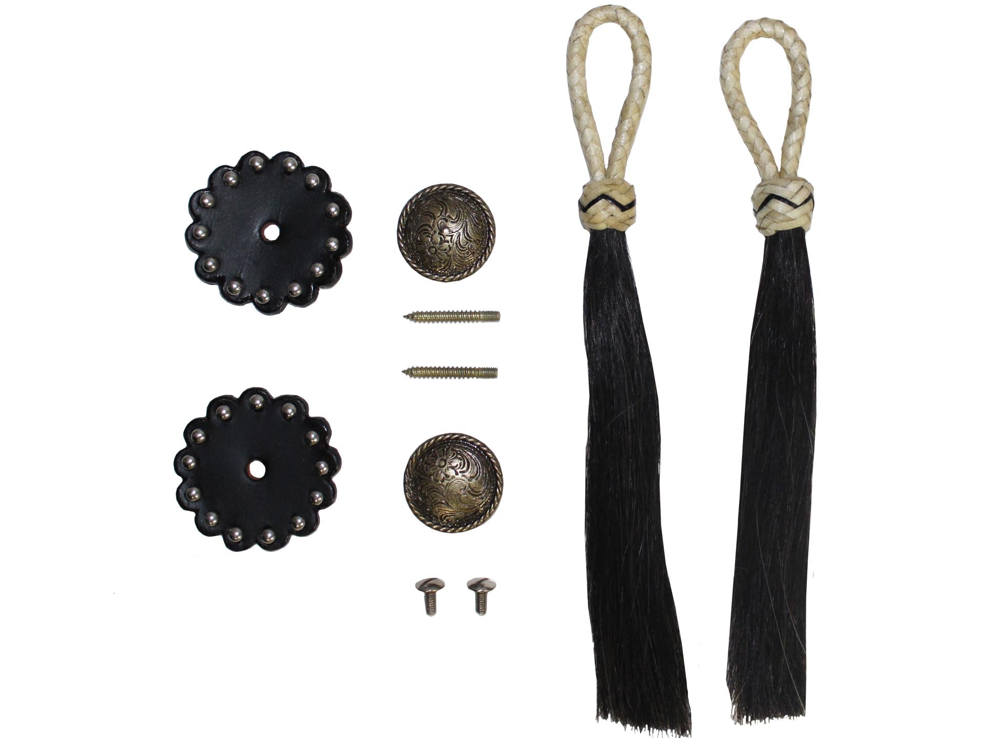 Western Tassel, Concho and Rosette Set Pieces