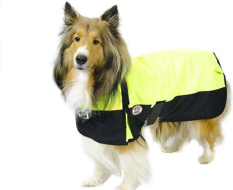 Derby Originals Horse Tough 600D Ripstop Waterproof Winter Dog Coat lime green 