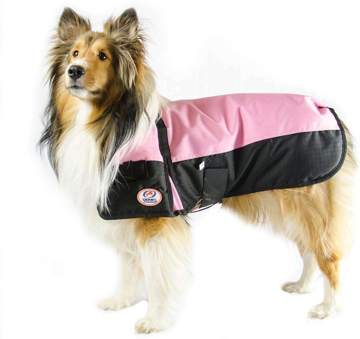 Derby Originals Horse Tough 600D Ripstop Waterproof Winter Dog Coat  Pink Main