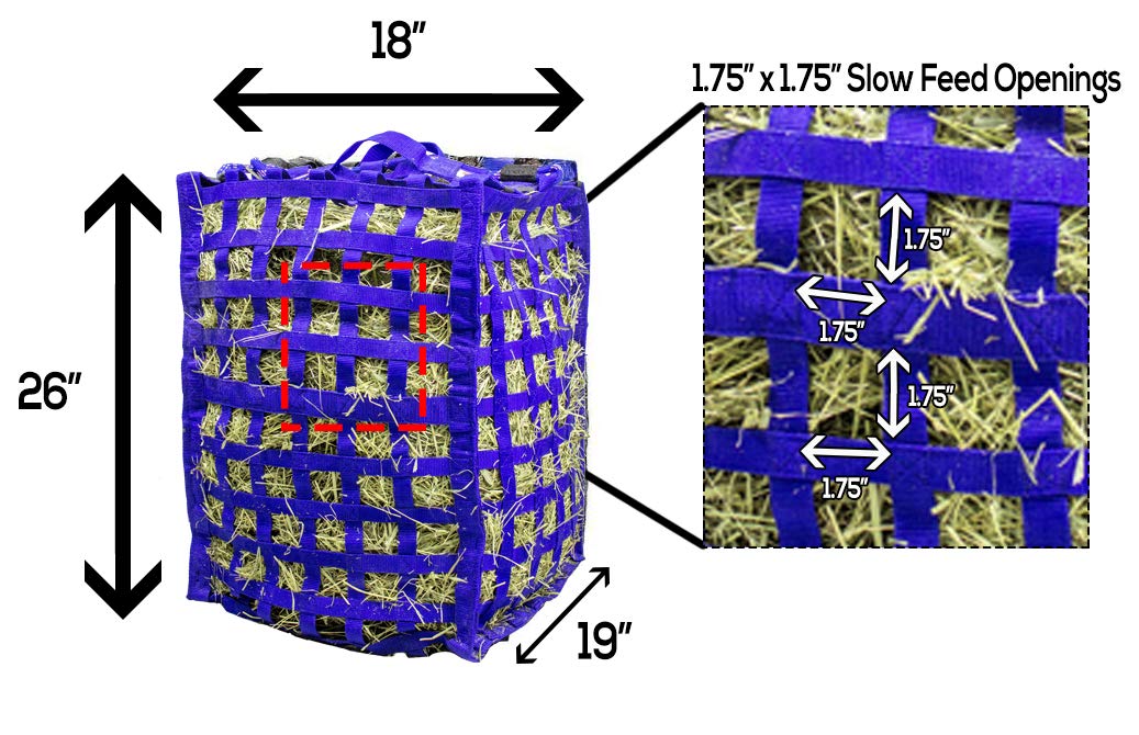 Derby Originals Natural Grazer Slow Feeder Horse Hay Bag with Super Tough Bottom