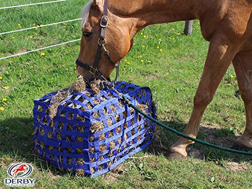 Derby Originals Natural Grazer Slow Feeder Horse Hay Bag with Super Tough Bottom horse