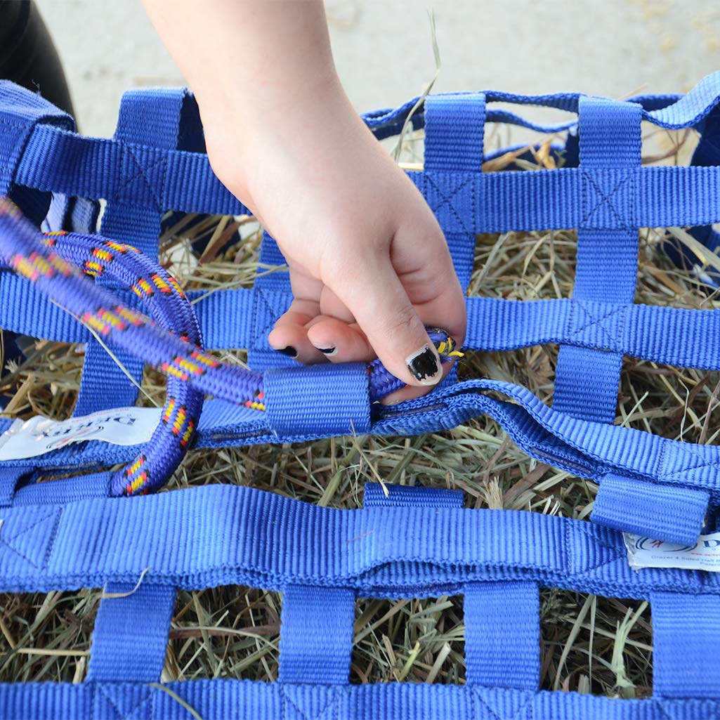 Derby Originals Natural Grazer Slow Feeder Horse Hay Bag strap