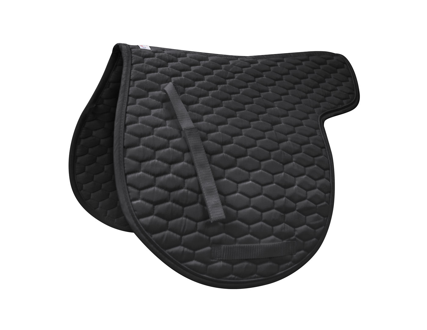 Derby Originals  All Purpose Quilted Contour English Saddle Pad black main