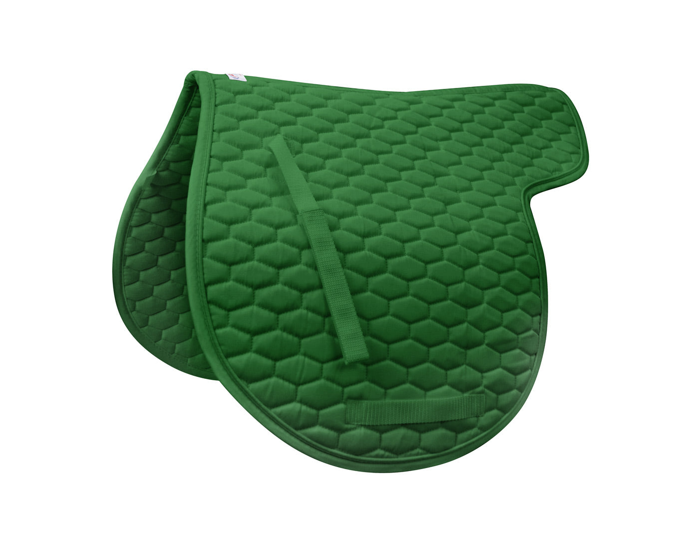 Derby Originals  All Purpose Quilted Contour English Saddle Pad green