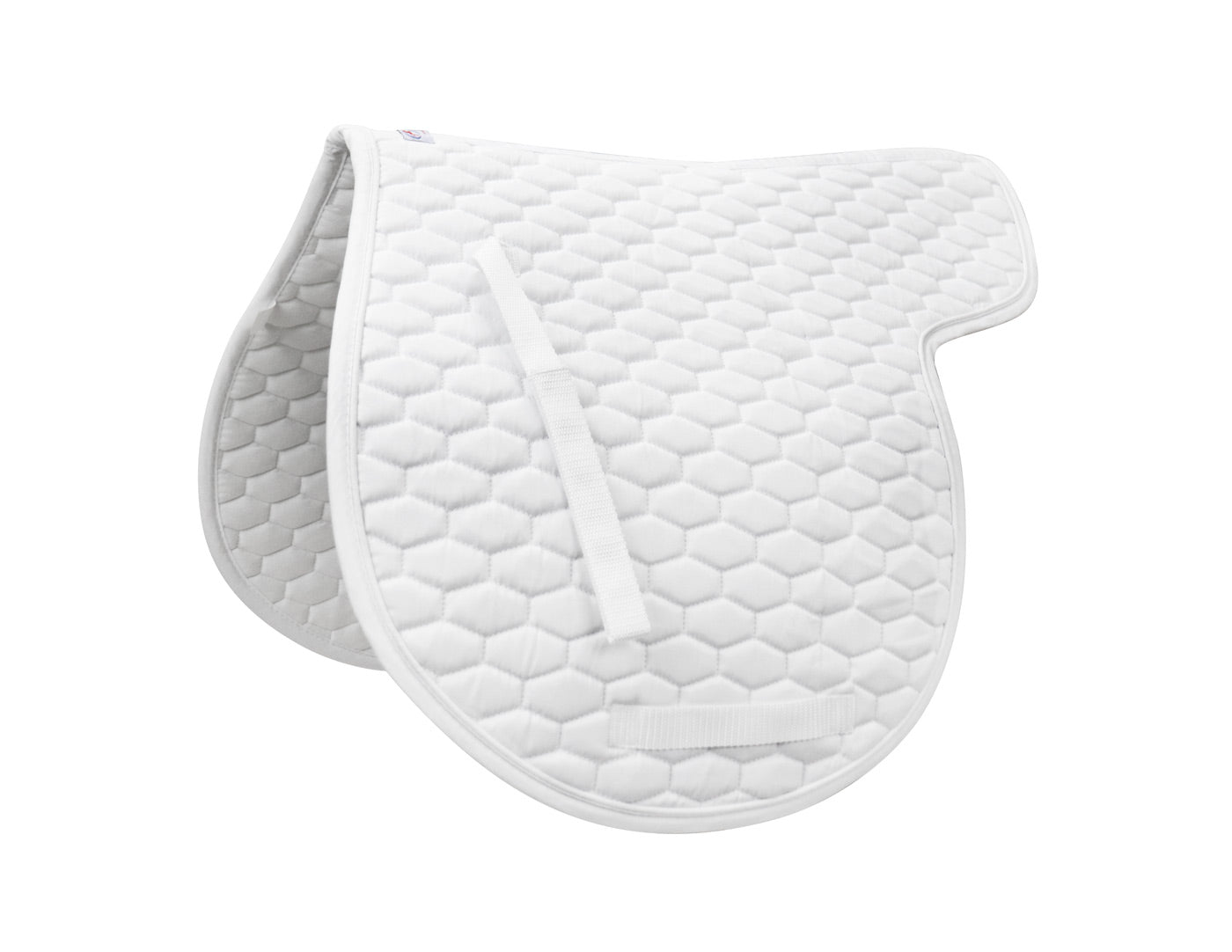 Derby Originals  All Purpose Quilted Contour English Saddle Pad white