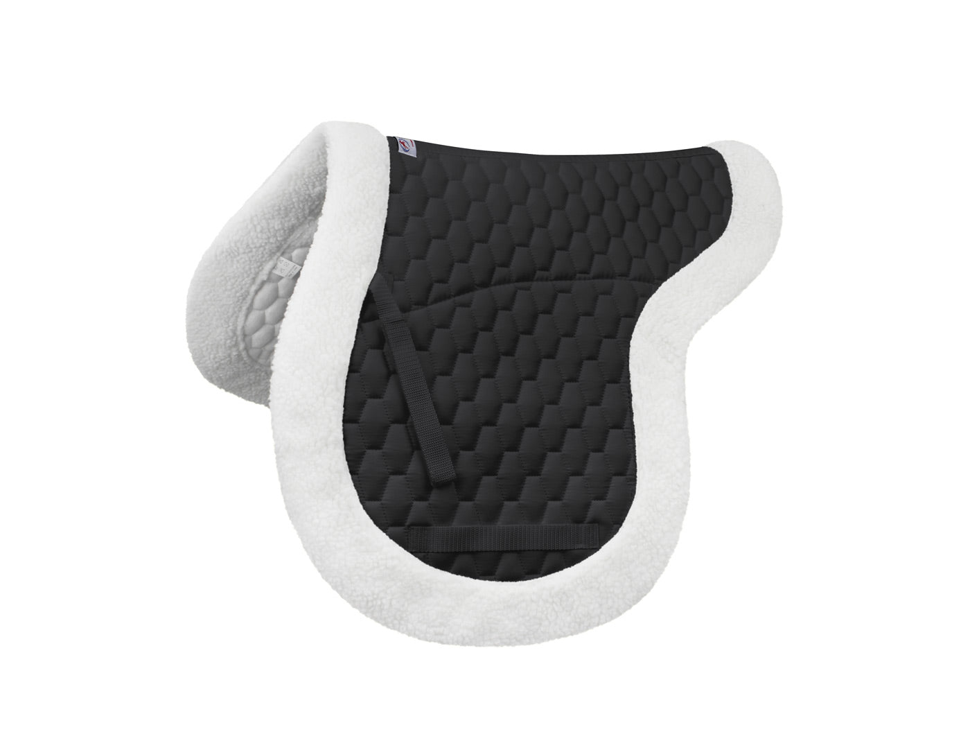 Derby Originals Fleece Padded Contour All Purpose English Saddle Pad Main black