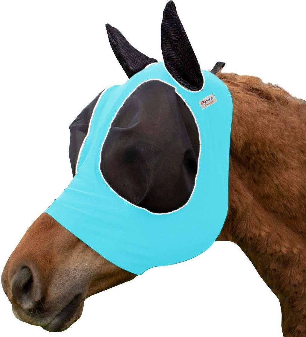 Derby Extra Comfort Lycra Fly Mask with Soft Ears fly mask caribbean