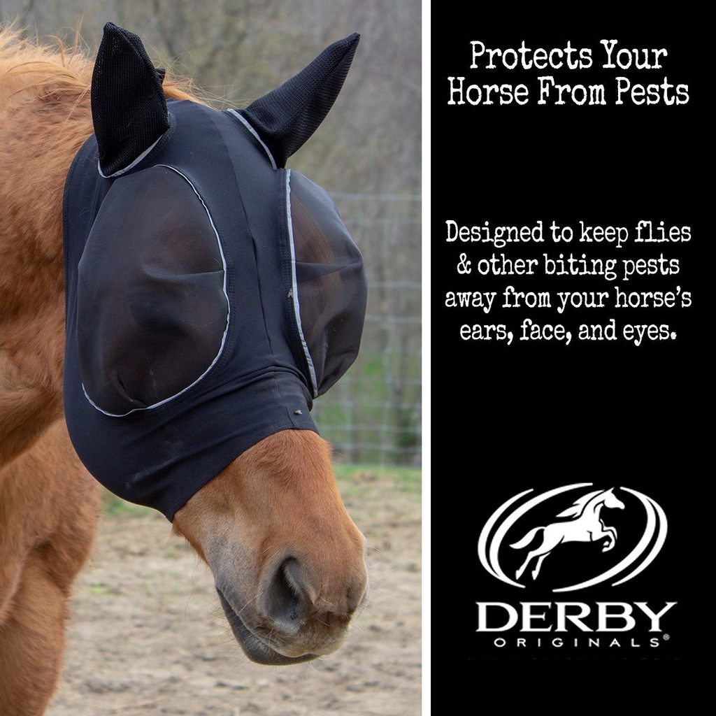 Derby Extra Comfort Lycra Fly Mask eye