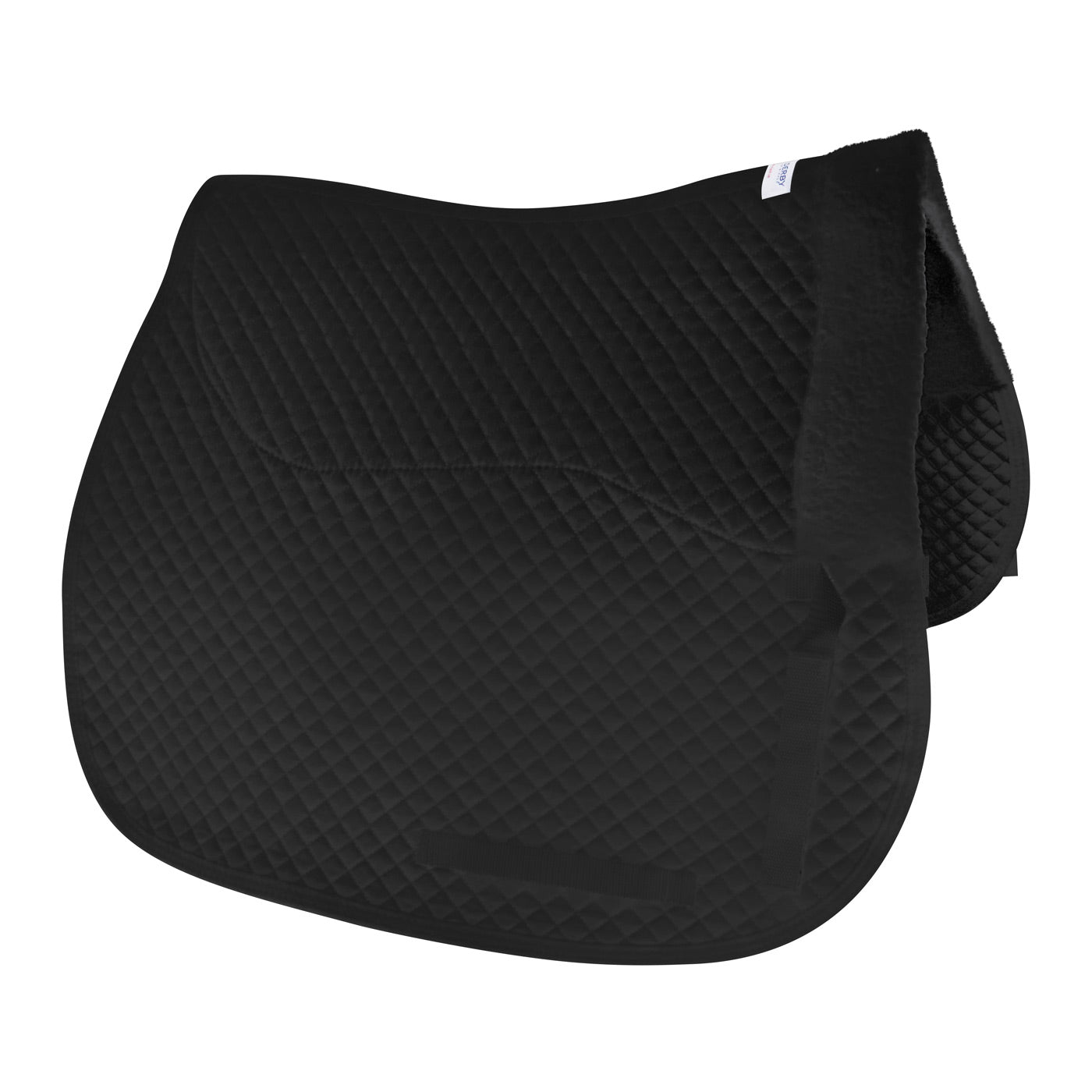 Semi Fleece Lined Dressage Saddle Pad by Derby Super Sale with Rolled Fleece