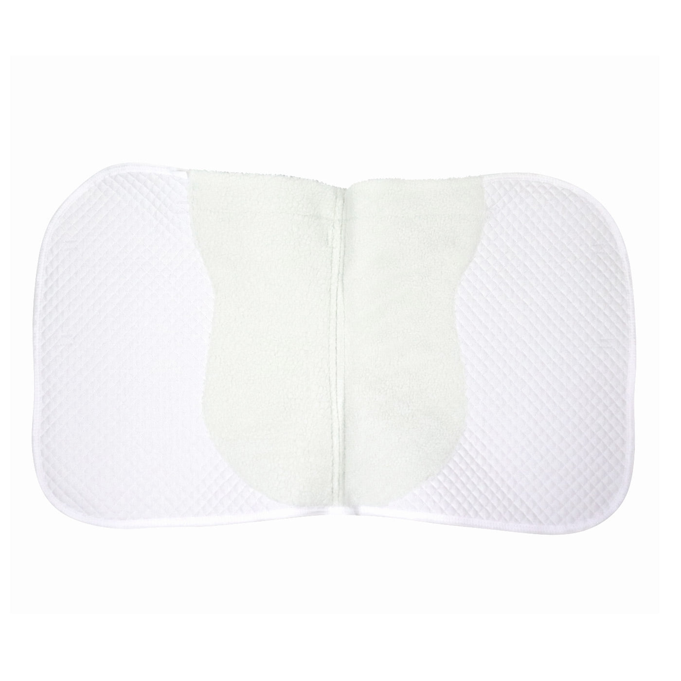 Semi Fleece Lined Dressage Saddle Pad by Derby Super Sale with Rolled Fleece