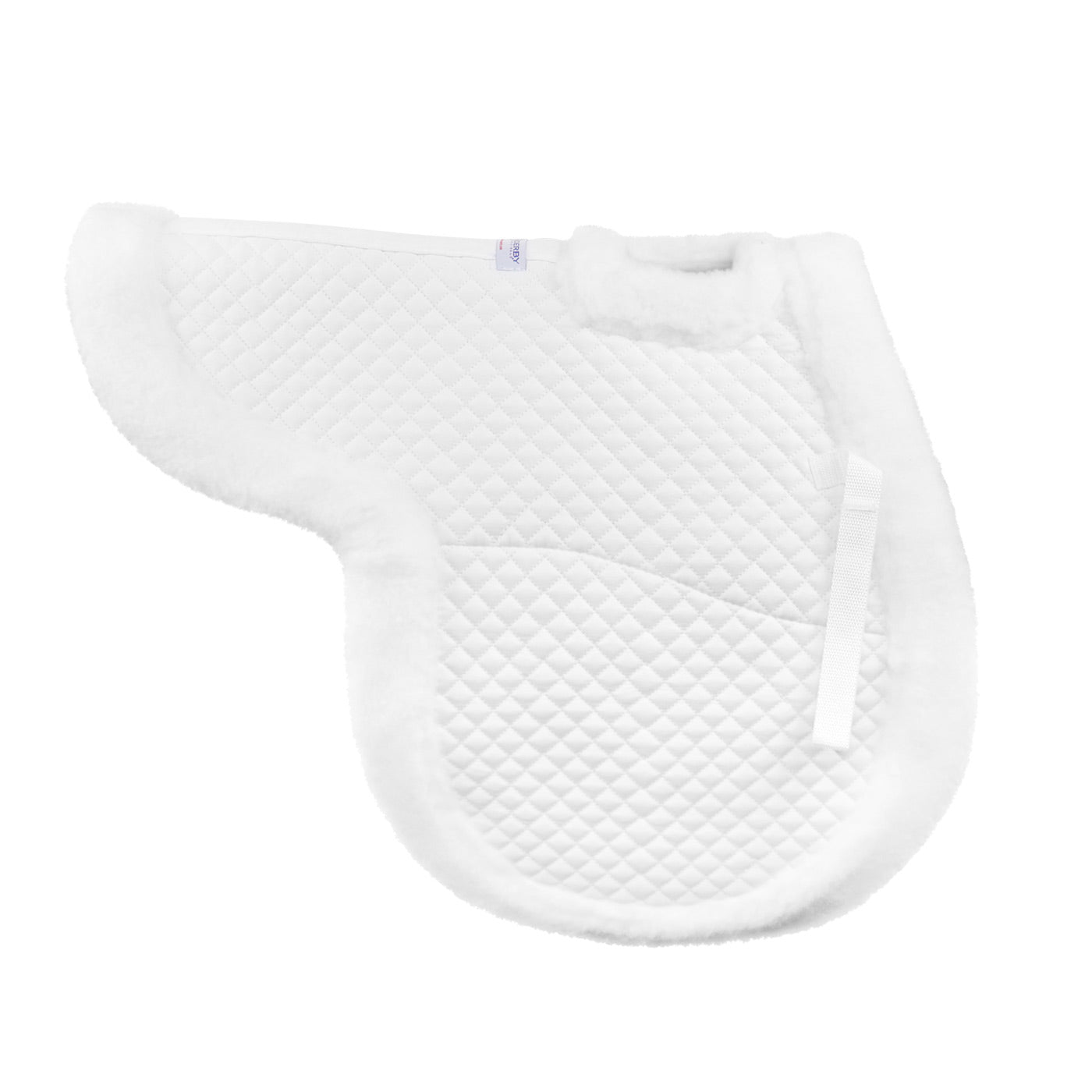 Derby Originals Shaped Wither Relief Dressage English Saddle Pad All White 