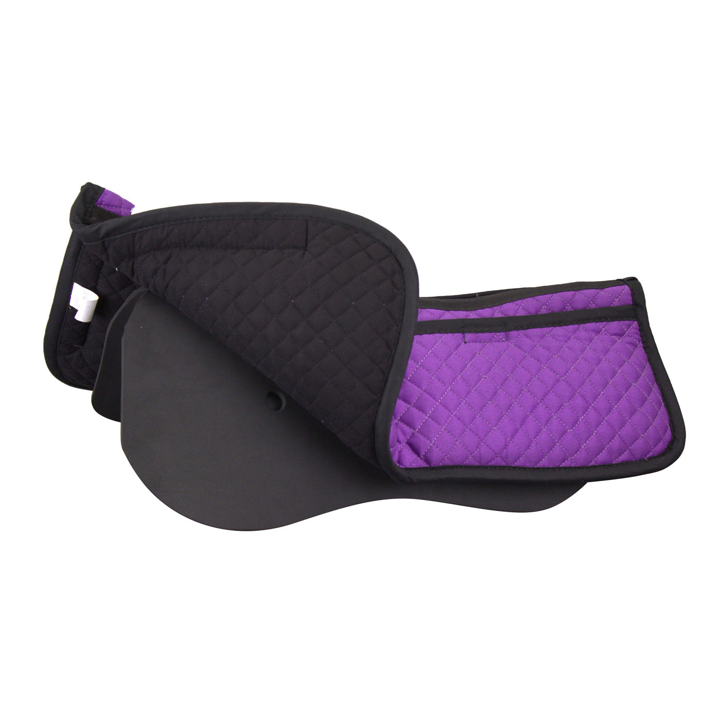 purple english saddle pad